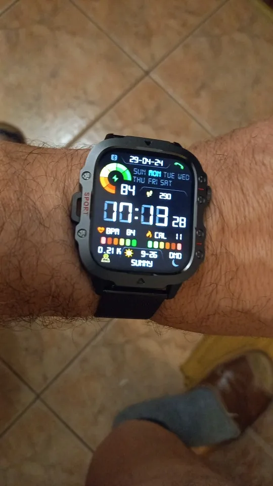 Rugged Military Android Smart Watch photo review